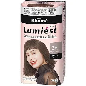 日本KAO花王Blaune新款Lumiest遮白发用亮色系染发剂 Hair Color 2A Style Ash