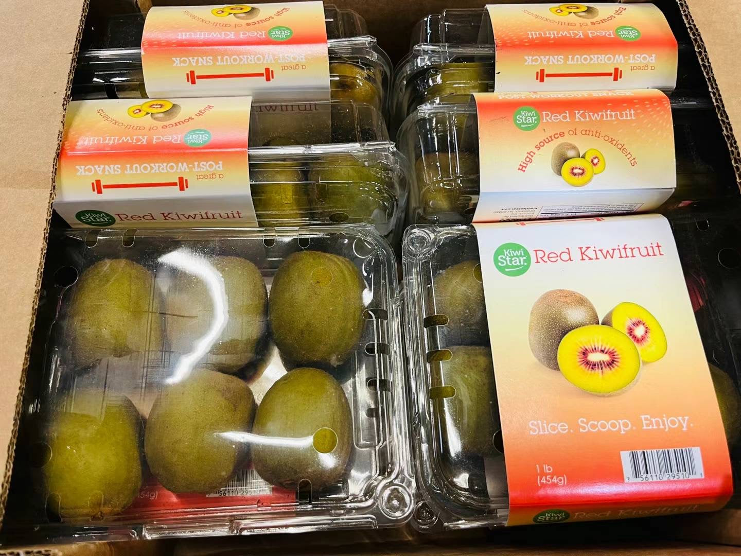 黄金 红心 奇异果 Kiwi red 1lb/盒 约6个