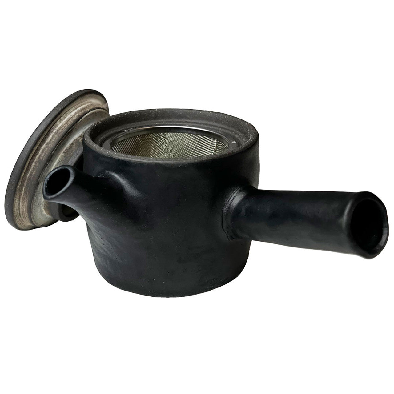 Katayama Hinata Kyusu Teapot Black 10.5 fl oz 黑色 小茶壶 带滤网 日本进口