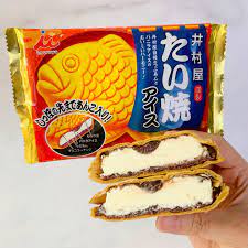 Imuraya 井村屋 Taiyaki Ice Cream 5pc Red Bean Vanilla 红豆香草 鲷鱼烧 冰激凌