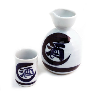 Kanji Ceramic Sake Cup 1.7 fl oz 汉字陶瓷清酒杯