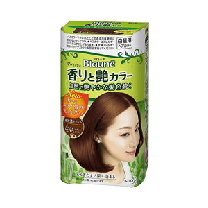 花王 纯植物染发剂 白发 染发膏 Blaune Hair Color(No. 4NA Natural brown 自然红棕)