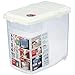 Inomata Rice Container Large 10kg 21.7×36.9×31.5cm 大米储藏罐米桶 附带量杯 10公斤量 1 个