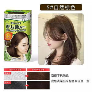 花王 纯植物染发剂 白发 染发膏 Blaune Hair Color (No.5 Brown 棕色)