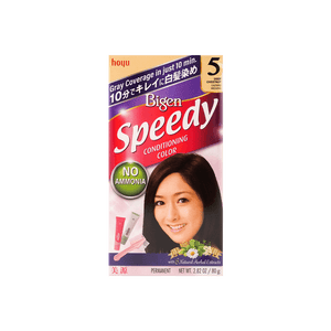 HOYU 美源 BIGEN Speedy Conditioning Color #05 Deep Chestnut 女士用 快速 染发剂 #05 深栗色 附双头染发梳【可遮白发】