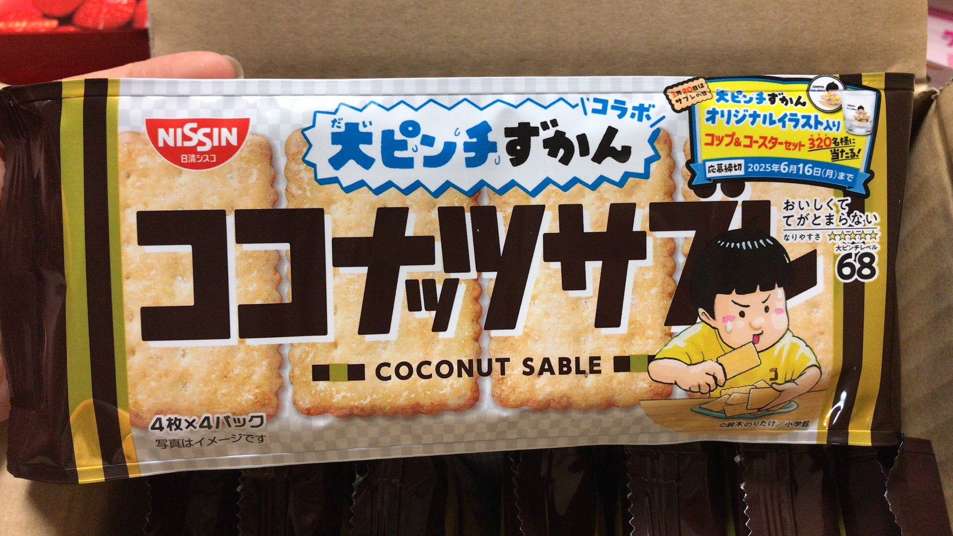 Nissin 日新 Cisco's Coconut Sable Biscuits 96g 椰果饼干 椰子貂