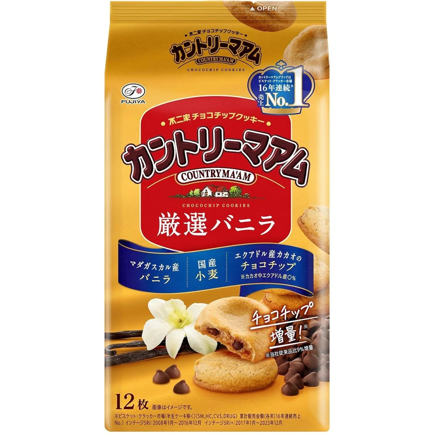 Fujiya Country Mom Rich Vanilla 12p