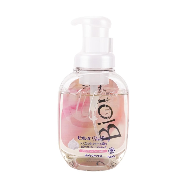 Kao 花王 Biore U The Body Foaming Body Wash Brilliant Bouquet 奢华花香 泡沫沐浴露 540ml【COSME大赏】