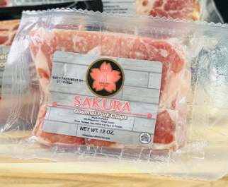 Sakura 樱花 Boneless Pork Chop 12oz 去骨 猪扒 2块/包