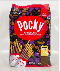 GLICO Pocky Family Pack Chocolate 固力高 巧克力棒 家庭裝 万圣节特定 4.13oz【Halloween Edition】