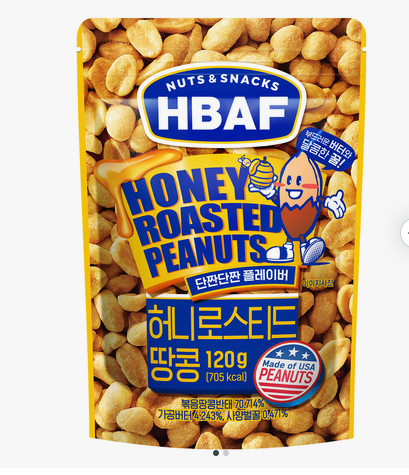 HBAF Honey Roasted Peanuts 120g 韩国蜂蜜烤花生