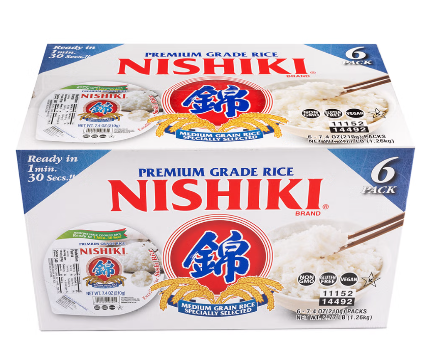 Nishiki Cooked Rice 6pk 锦米 微波 即食 米饭 6包装/箱