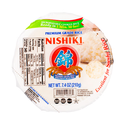 Nishiki Cooked Rice 1pk 锦米 微波 即食 米饭 1盒 7.40oz