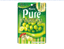 KANRO PREMIUM PURE GUMMY(MUSCAT) 54g 流心软糖(麝香葡萄)