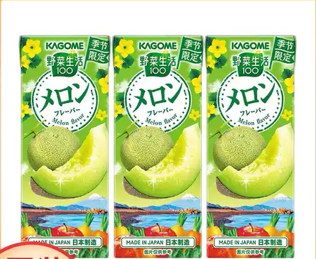 日本进口 kagome Melon 野菜生活蔬果汁 健康低卡 21种蔬菜3种水果 蜜瓜 整箱12瓶