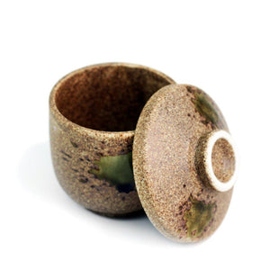 Brown and Moss Green Chawan Mushi Cup 6 fl oz / 2.65" dia 棕色 苔绿色 茶碗蒸 蒸杯