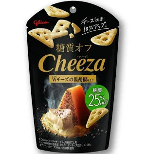 Glico Cheeza Black Pepper Low Carb 36g 切萨 干酪 小饼干 黑胡椒味 36克 低卡 低热量