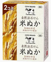 Cow 牛牌 Natural Rice Bran Bar Soap 2-pack 天然 米糠 香皂