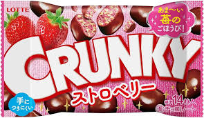 Lotte Crunky Pop Joy Strawberry