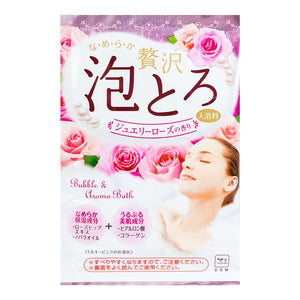 Cow 牛乳石碱 Luxury Bubble Bath Salt Jewelry Rose 胶原美肌浓密泡泡入浴剂浴盐 玫瑰香 30g