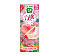 日本进口 Kagome White Peach Juice  可果美 野菜生活 白桃汁 健康低卡 20种蔬菜3种水果 整箱12瓶
