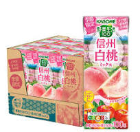 日本进口 Kagome White Peach Juice  可果美 野菜生活 白桃汁 健康低卡 20种蔬菜3种水果 整箱12瓶