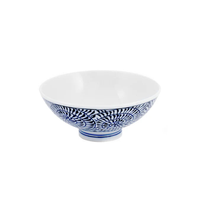Spiral Karakusa Rice Bowl 8 fl oz 4.72" dia 蔓藤花纹 饭碗