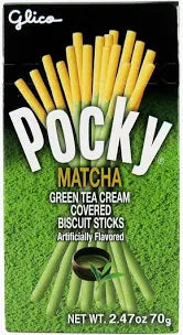 GLICO Pocky Matcha Green Tea Cream Biscuit Stick 抹茶巧克力 饼干棒【最佳尝味期BBD 8/25/2023】