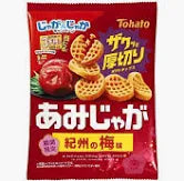 Tohato Amijaga Potato Plum 1.87oz 东鸠 网切 薯片 纪州 梅味