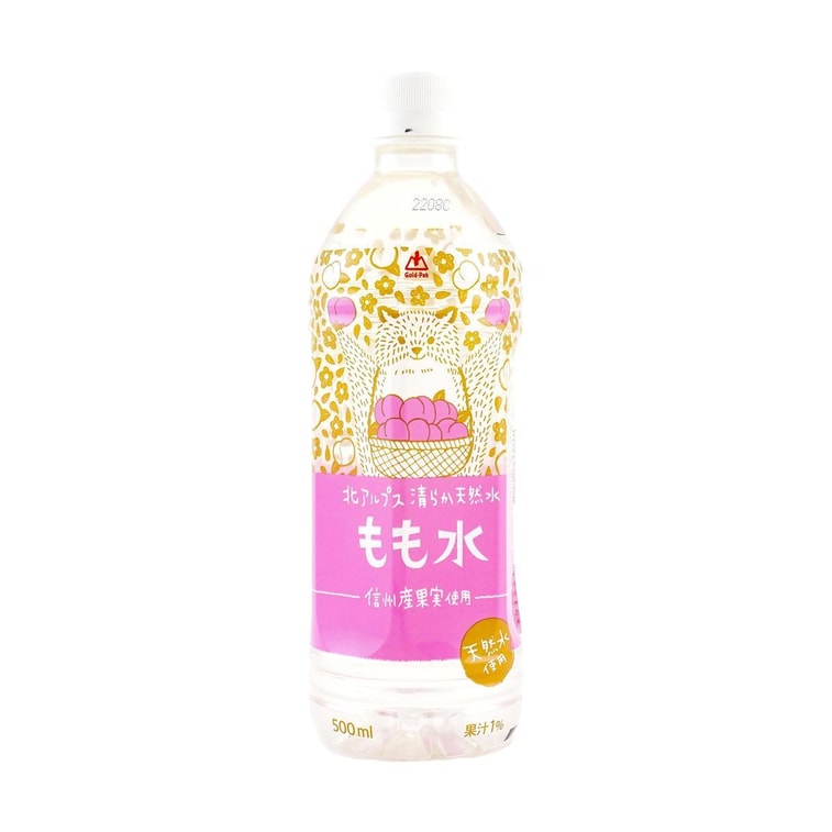 Gold Pak Flavored Water Peach 500ml 阿尔卑斯 纯天然水 桃子味