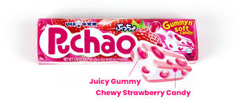 UHA Puchao Strawberry Gummy Candy 1.76oz