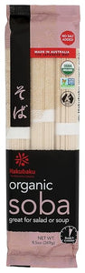 Hakubaku Organic Non GMO Soba No Salt Added 9.5 Oz 有机 无盐 非转基因 荞麦面