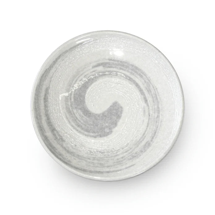Snow White Swirl Salad Plate 7.6 dia 白雪 漩涡 沙拉盘