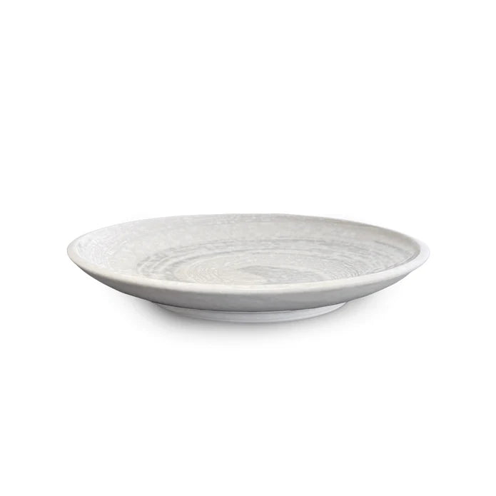 Snow White Swirl Salad Plate 7.6 dia 白雪 漩涡 沙拉盘