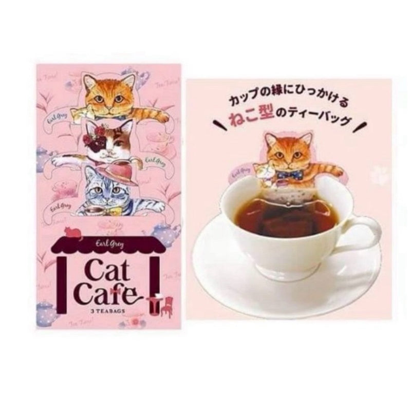 Tea Boutique Cat Cafe Earl Grey Tea Bag 3p 0.2 oz 猫猫茶 伯爵茶包 3包入【 推薦作為禮物】