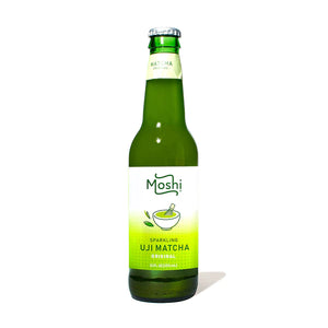 Moshi Sparkling Uji Matcha Original 12oz 绿茶气泡饮料 原味 AWARD-WINNING TASTE【最佳尝味期BBD 6/24/24】