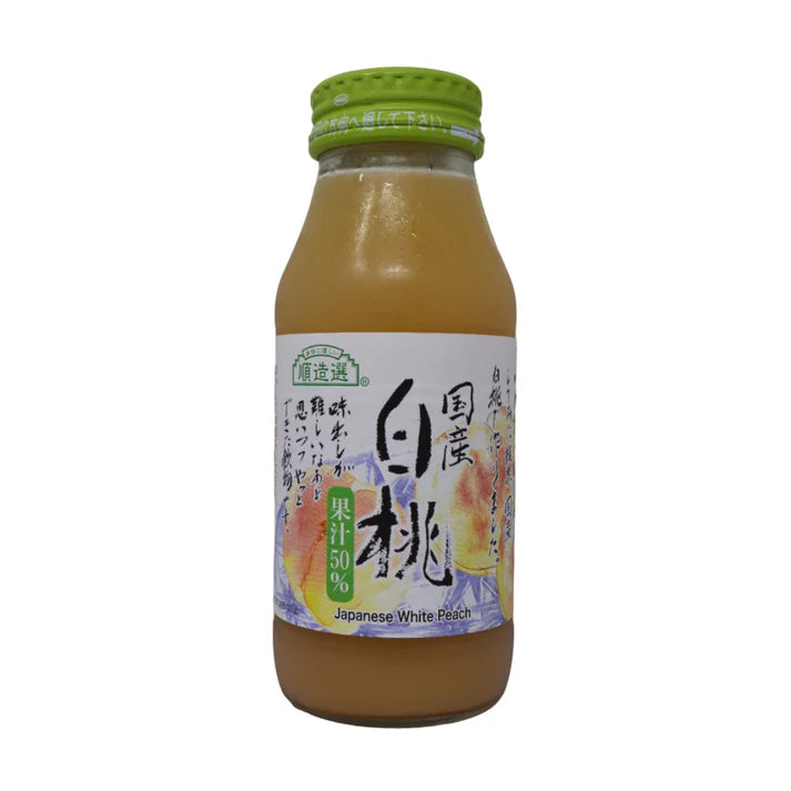 Junzosen Hakuto White Peach Juice 6.08z 顺造选 白桃果汁