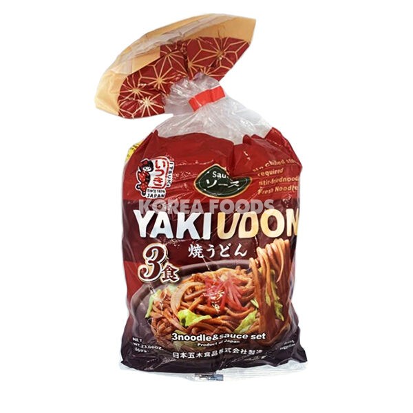 Itsuki Animal Free Yaki Udon 3p(sauce) 铁板酱乌冬面 23.59oz