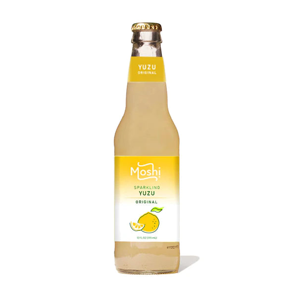 Moshi Yuzu Sparkling Juice Drink Original 12oz 柚子汁气泡饮料 原味 整箱 Case