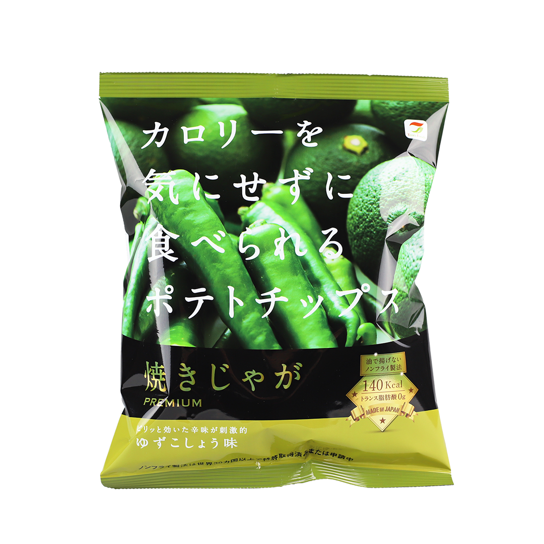 YAKIJYAGA YUZU KOSHO CHIPS 1oz 柚子 辣椒 薯片 非油炸 低卡 Yuzu Pepper low Calories