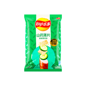 乐事 Lay's Yam Rolls Chips Cucumber Flavor 80g 山药薄片 黄瓜味