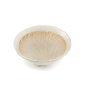 Japanese Style Mortar (Suribachi) 30 fl oz 研磨碗 面碗 汤碗 Ivory Bowl 93982【日本进口】