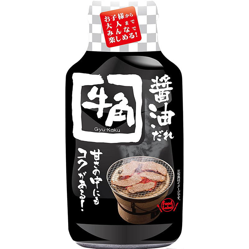 牛角 GYU-KAKU 烤肉腌蘸 两用酱 酱油味 Marinate Sauce Soy Sauce Flavor 210g【尝味期Exp.9/18/2024】