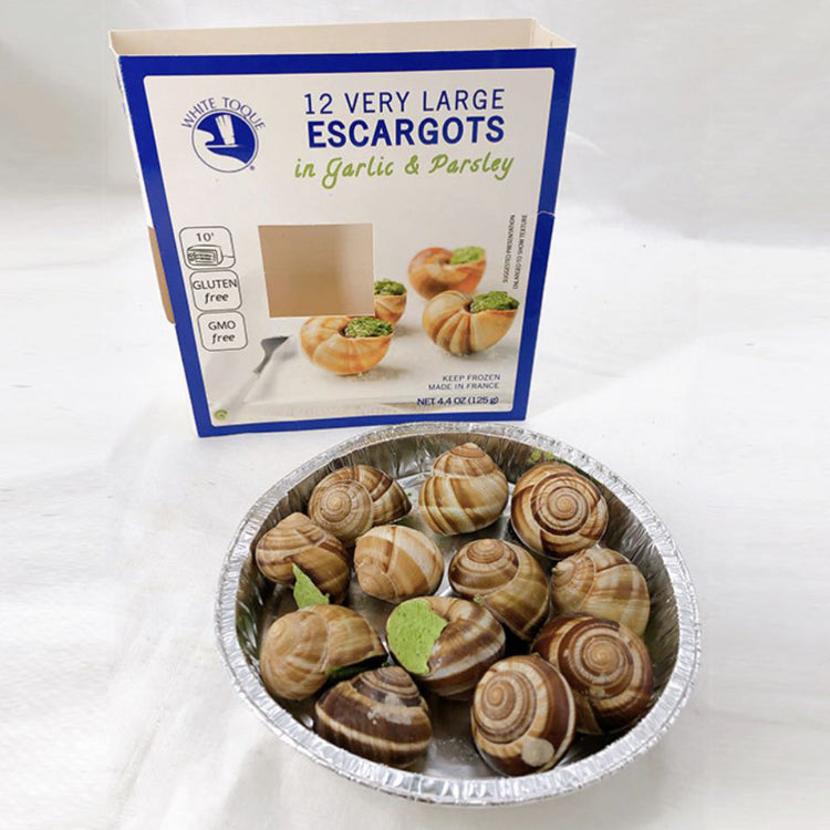 法餐头盘 法国 蒜香 烤蜗牛 大号Gluten Free GMO Free Escargots