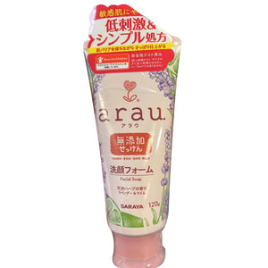 日本 arau 天然草本 无添加 洗面奶 孕妇儿童 敏感肌 都可以用 saraya Arau. (arau) Soap Face Wash Foam G Unscented, Fragrance-Free Tinted, Preservatives Free