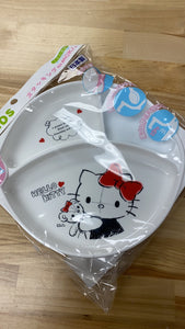 日本进口 hellokitty 餐盘 儿童餐具 BPA Free