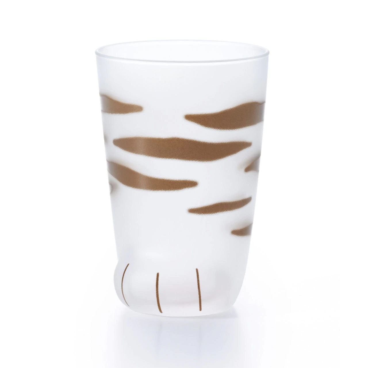 Coconeco Striped Cat Paw Glass Tumbler 9 fl oz 【日本进口】