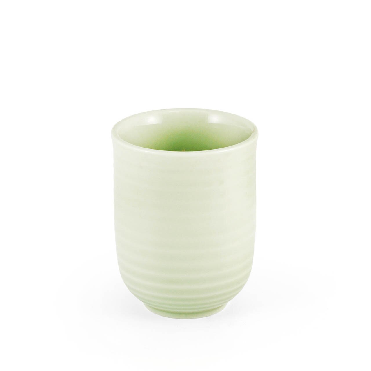 茶杯 Ridged Sage Green Tea Cup 7.7 fl oz / 2.83" dia