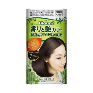 花王 纯植物染发剂 白发 染发膏 Blaune Hair Color(No.7 Blacky Dark Brown 自然黑)