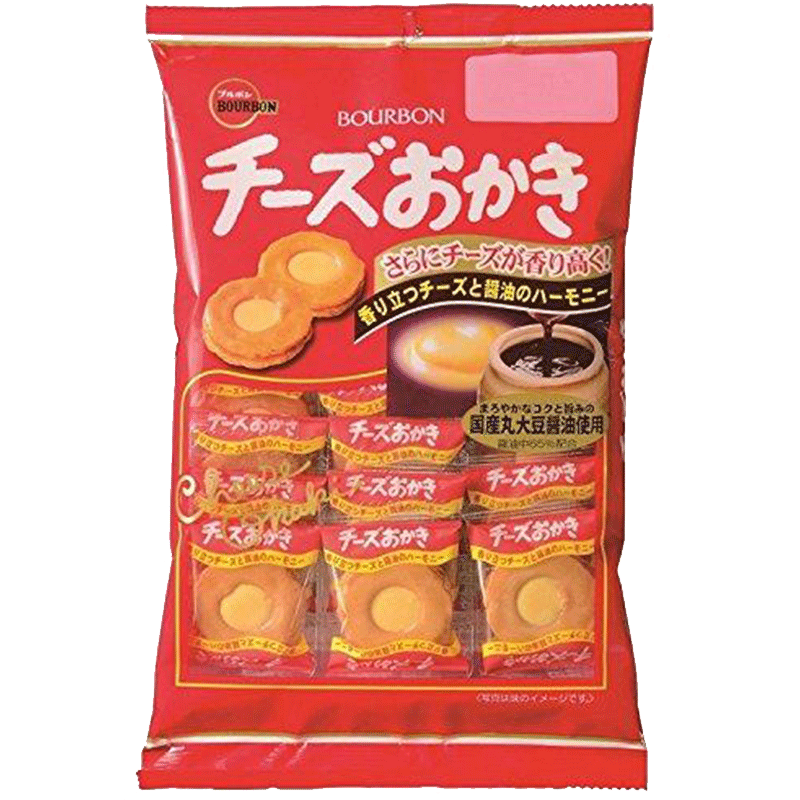 日本进口 Bourbon Cheese Cracker 奶酪年糕片 健康美味